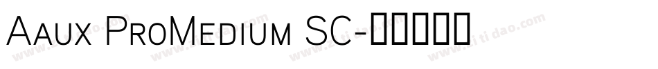 Aaux ProMedium SC字体转换